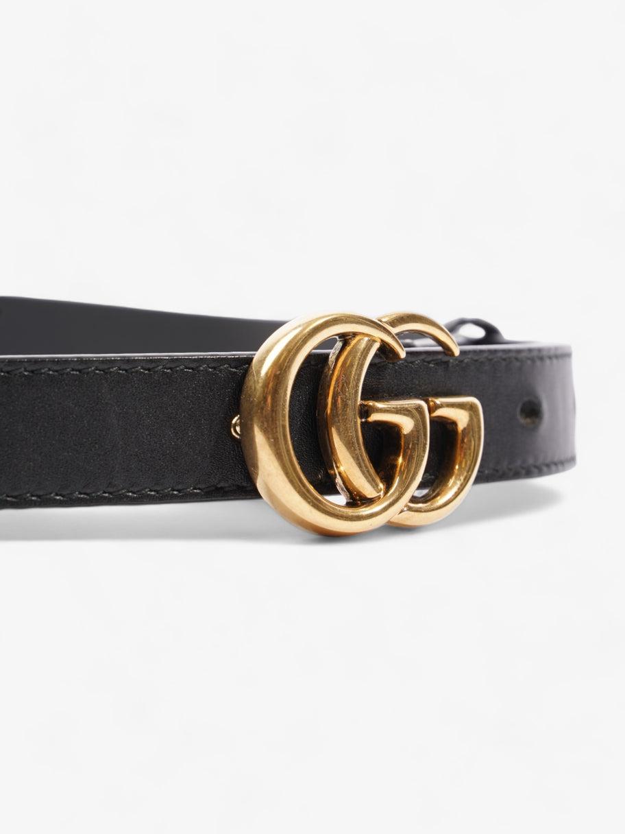 Gucci Marmont Thin Belt Black Leather 80cm / 32