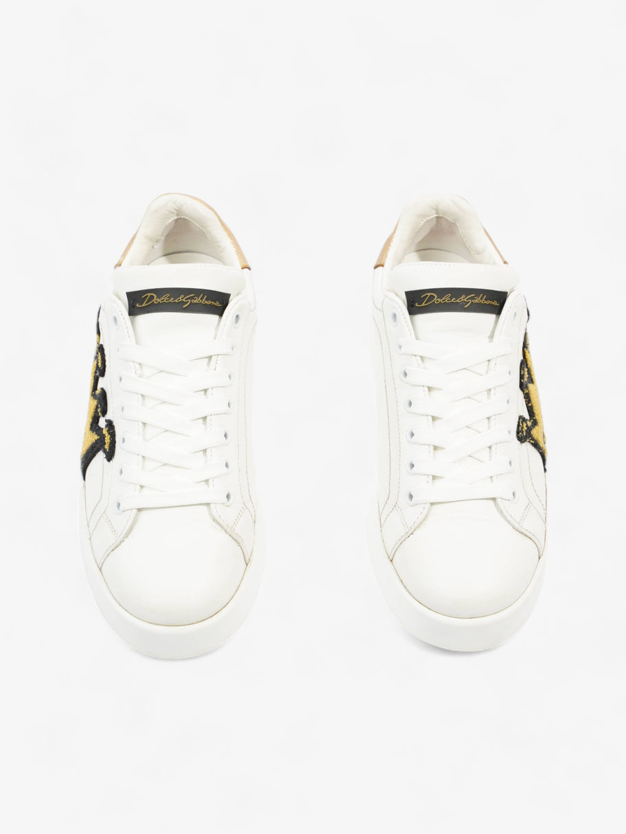 Royal Crown Portofino Sneakers White / Gold Leather EU 38.5 UK 5.5 Image 7