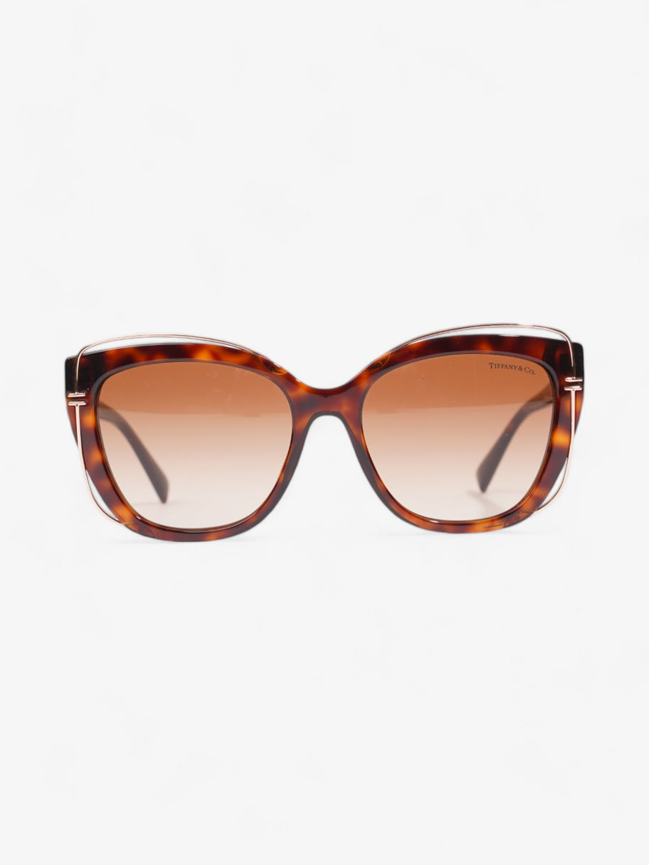 Tiffany and Co Cat-Eye Sunglasses Havana Brown Acetate 140mm Image 1