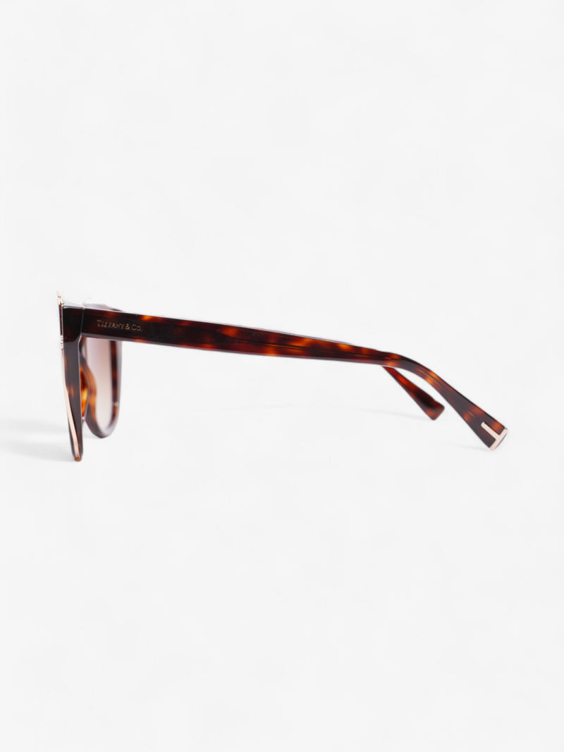  Tiffany and Co Cat-Eye Sunglasses Havana Brown Acetate 140mm