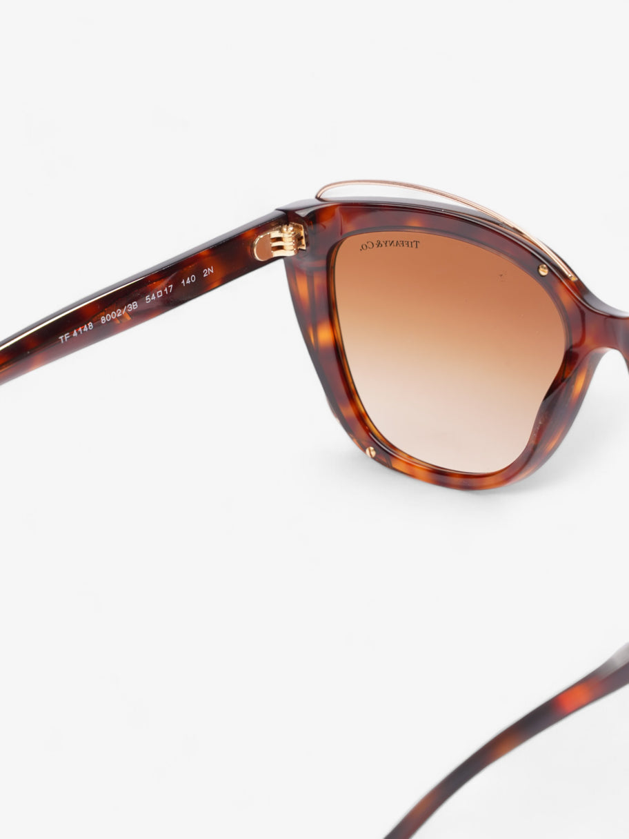 Tiffany and Co Cat-Eye Sunglasses Havana Brown Acetate 140mm Image 5