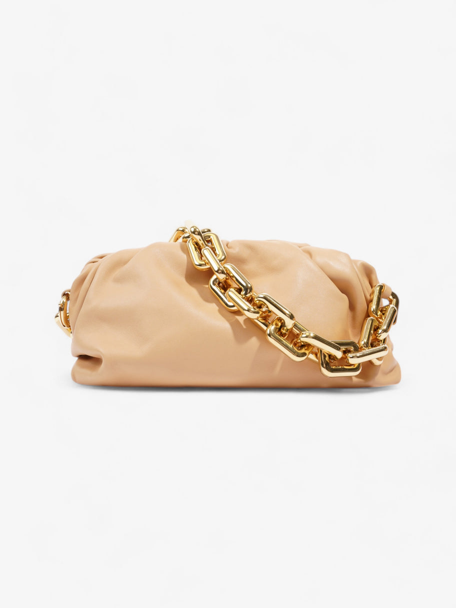 Bottega Veneta Pouch Chain Beige Nappa Leather Image 1