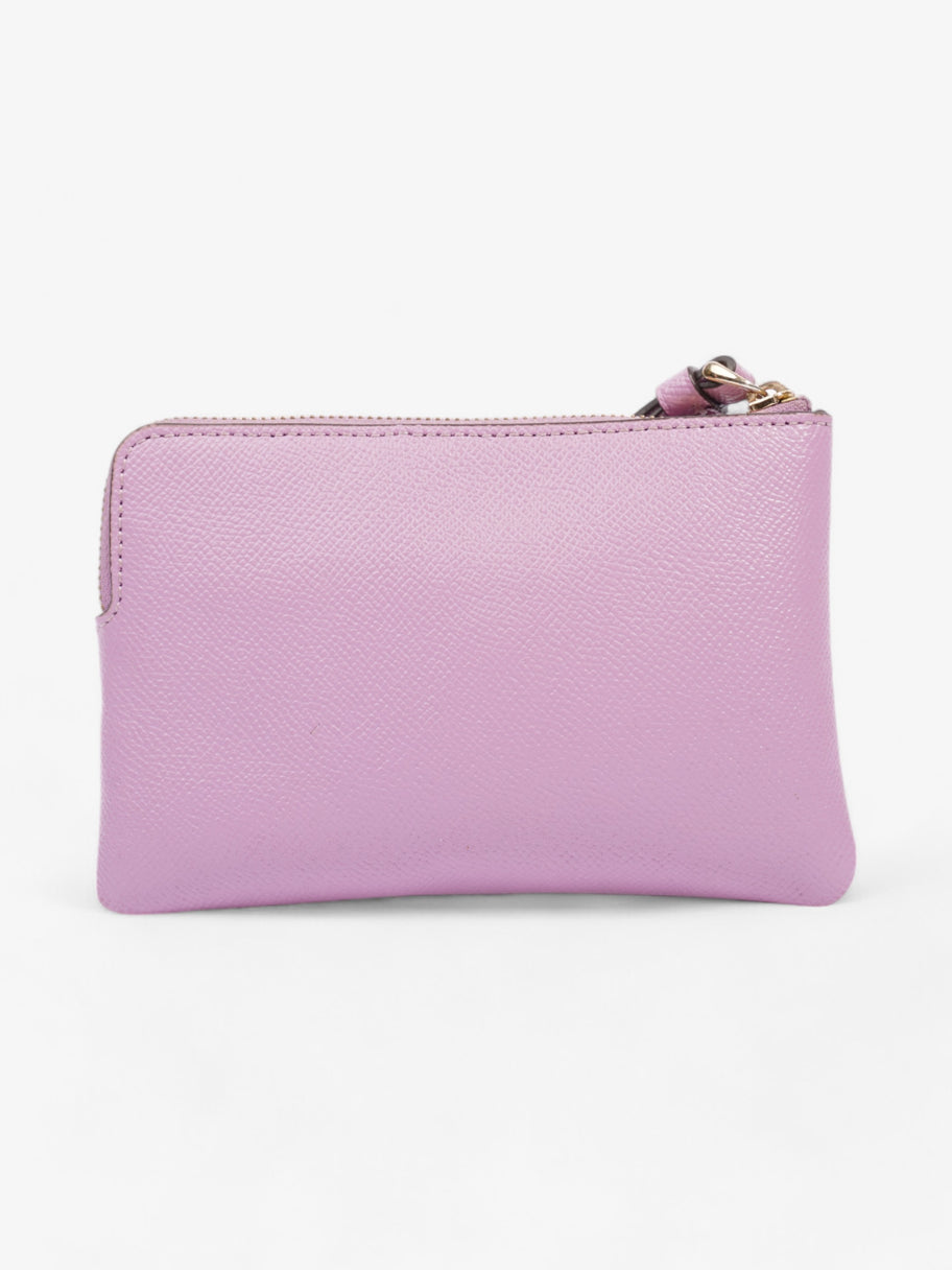 Coach Corner Zip Wristlet Violet Leather Image 3