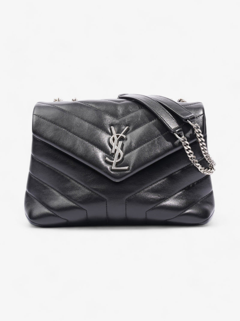  Saint Laurent Lou Lou Black Calfskin Leather Small