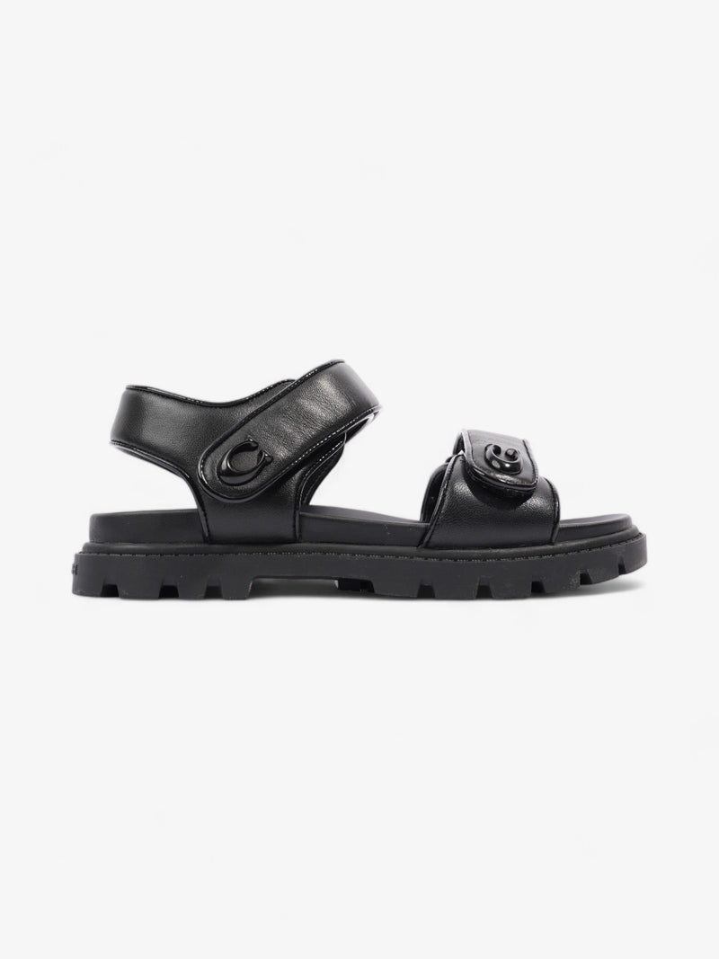  Coach Brynn Sandals Black Leather EU 36.5 UK 3.5