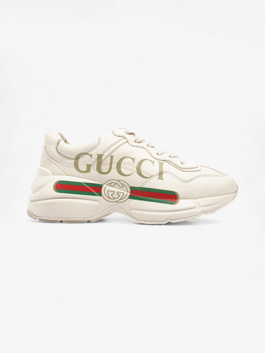 Gucci Rython Sneakers Beige / Green / Red Leather EU 38 UK 5 Image 1