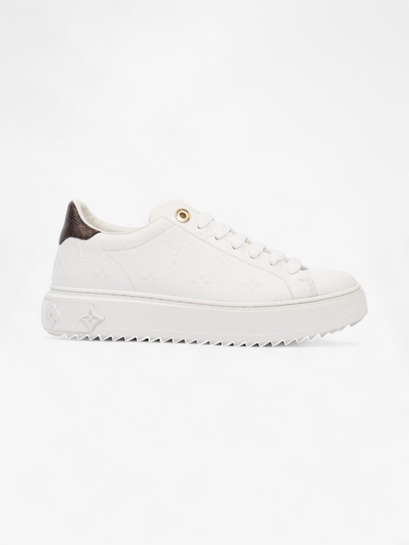  Louis Vuitton Time Out Sneakers White  / Monogram Leather EU 37 UK 4