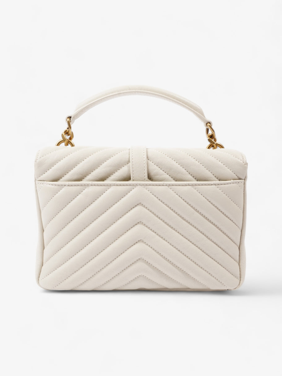 Saint Laurent College Medium Cream Leather Image 4