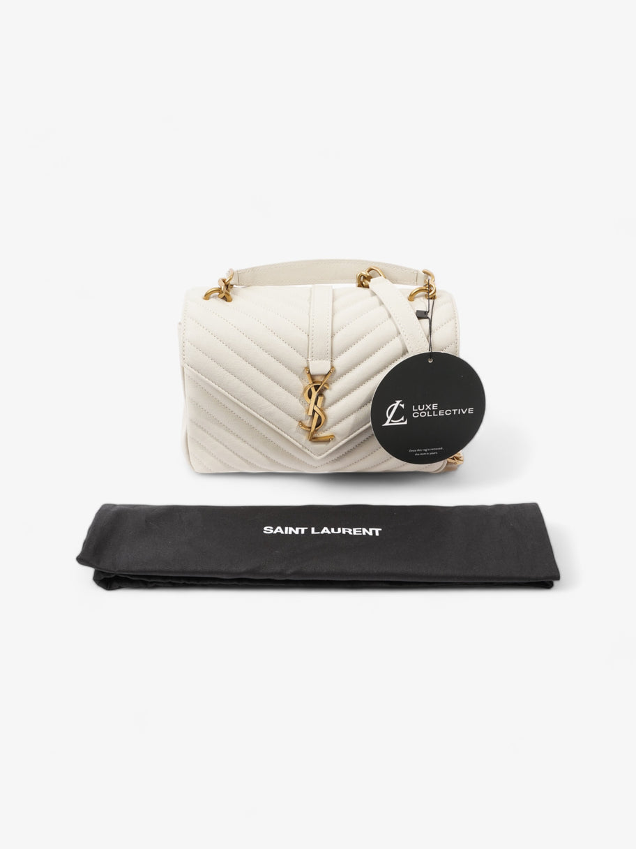 Saint Laurent College Medium Cream Leather Image 10