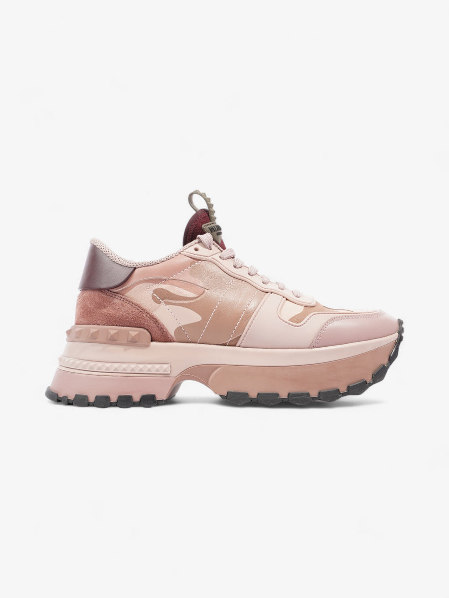 Valentino Rockrunner Up Sneakers Pink / Nude / Maroon Leather EU 38.5 UK 5.5 Image 1