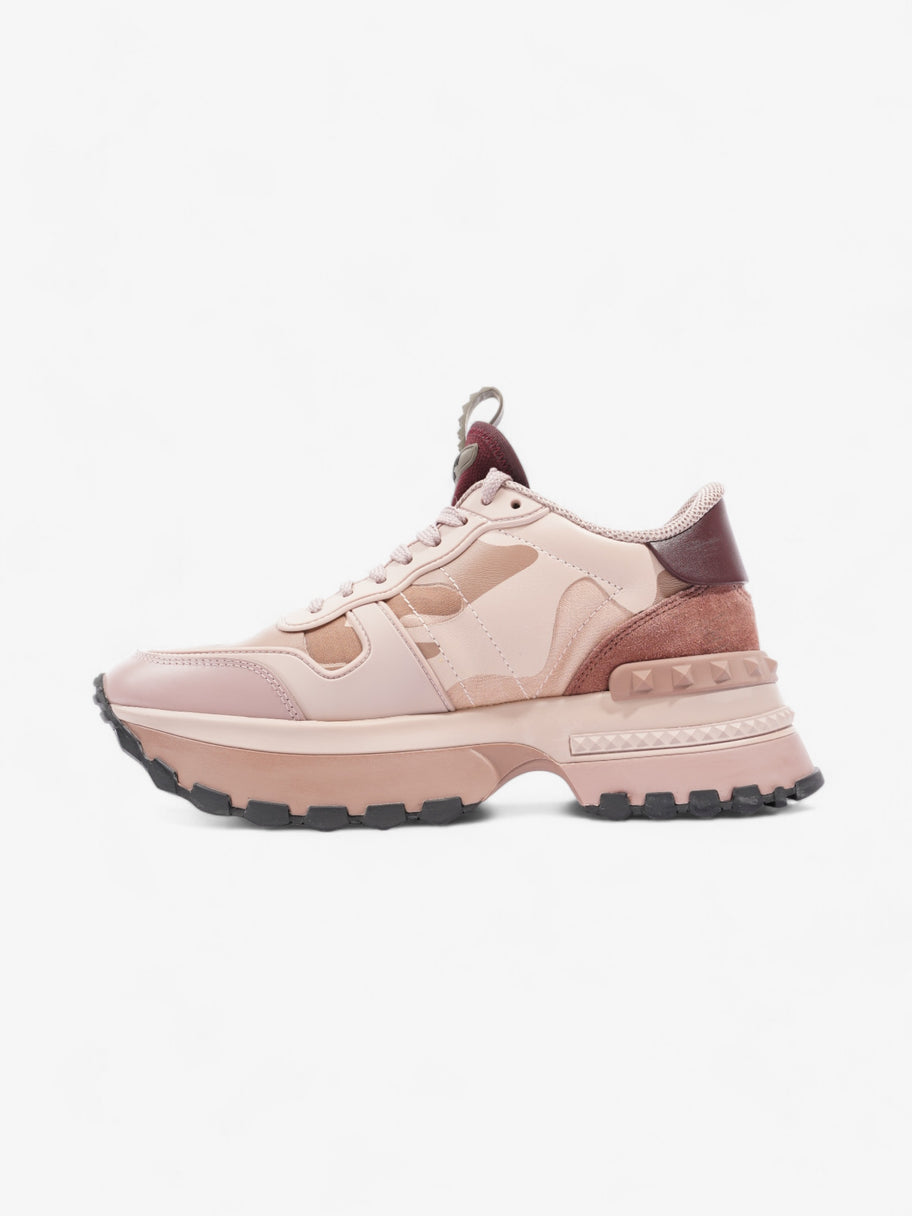 Valentino Rockrunner Up Sneakers Pink / Nude / Maroon Leather EU 38.5 UK 5.5 Image 3