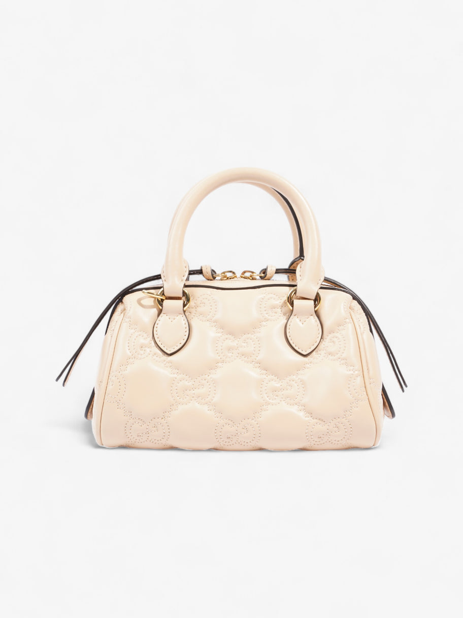 Gucci GG Super Top Handle Bag Light Beige Leather Mini Image 4