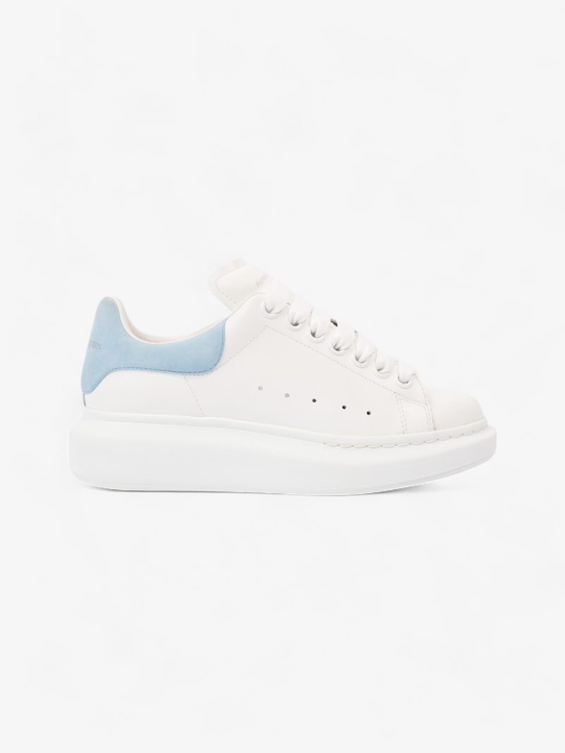  Alexander McQueen Oversized Sneakers White  / Light Blue Tab Leather EU 35 UK 2