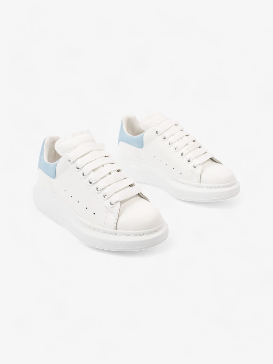 Alexander McQueen Oversized Sneakers White  / Light Blue Tab Leather EU 35 UK 2 Image 2