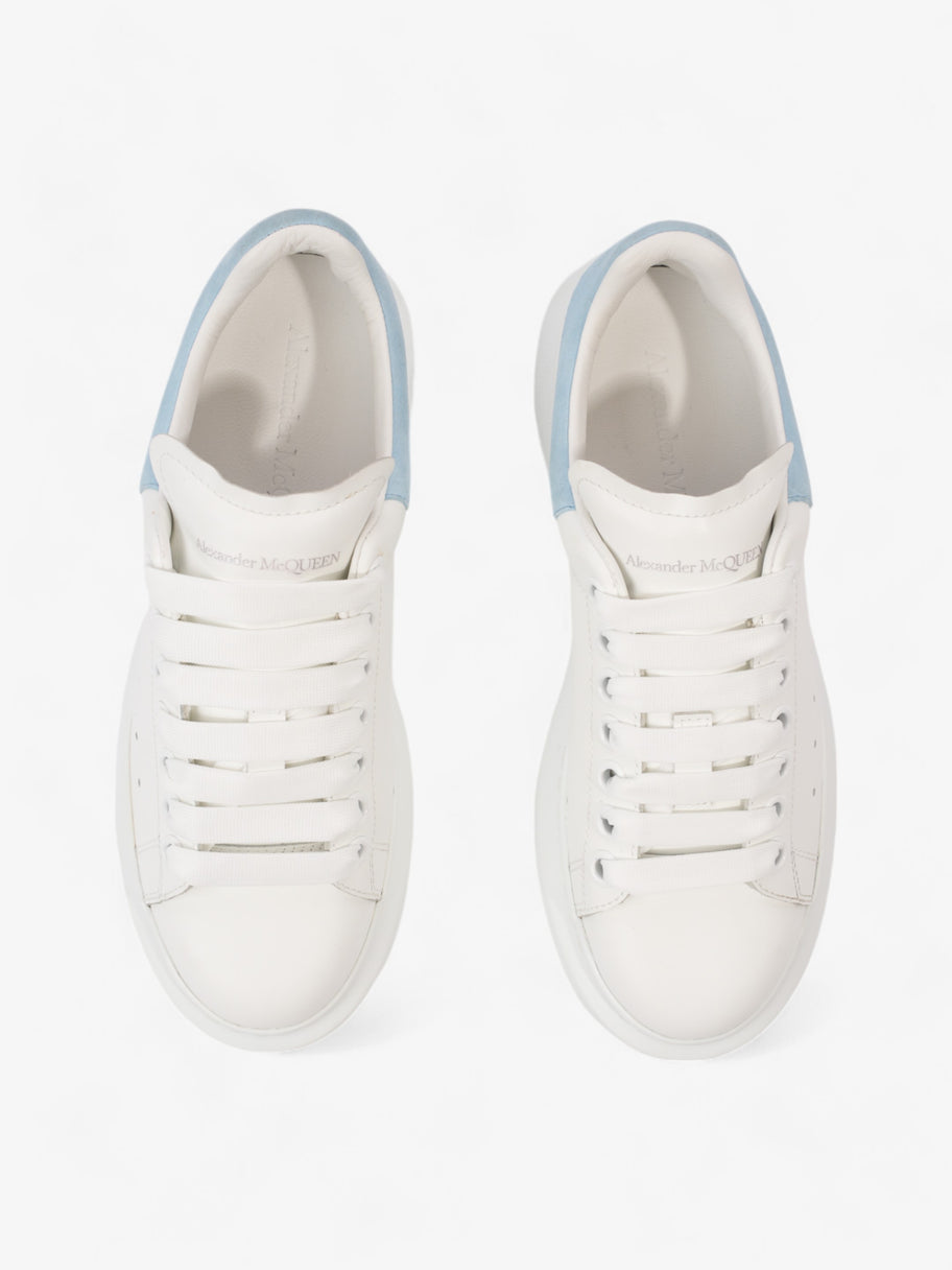 Alexander McQueen Oversized Sneakers White  / Light Blue Tab Leather EU 35 UK 2 Image 8