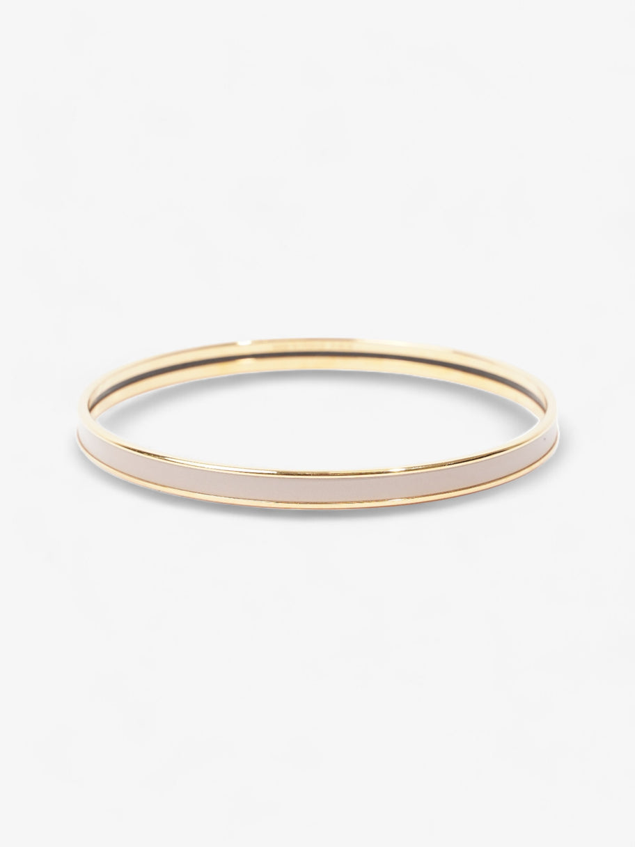 Hermes Uni Bangle Cream Gold Plated 70 Image 5