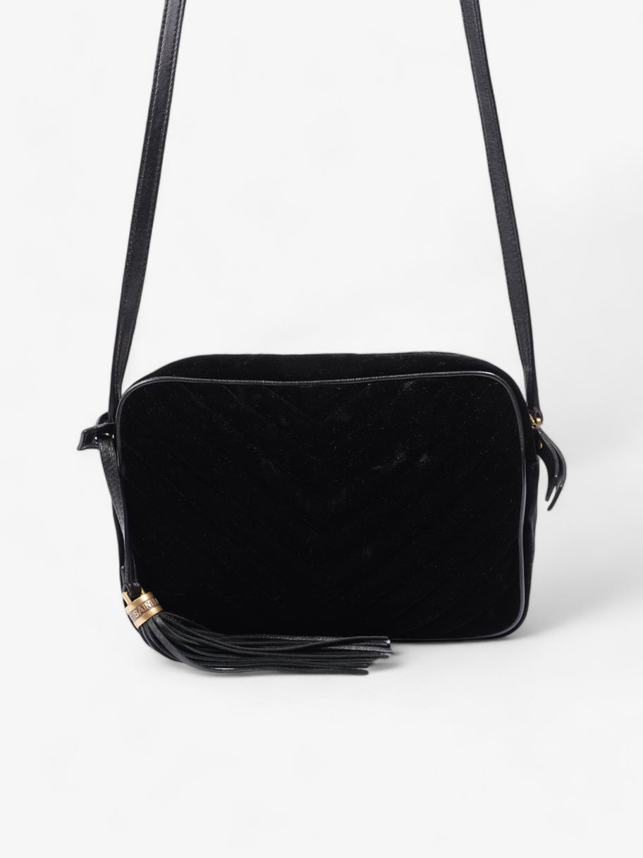 Saint Laurent Lou Camera Bag Black Suede Image 4