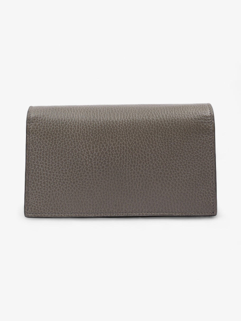 Gucci Interlocking G Chain Wallet Grey Leather Image 4