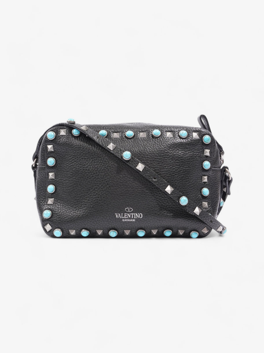 Valentino Rockstud Bag Black / Blue Leather Image 1