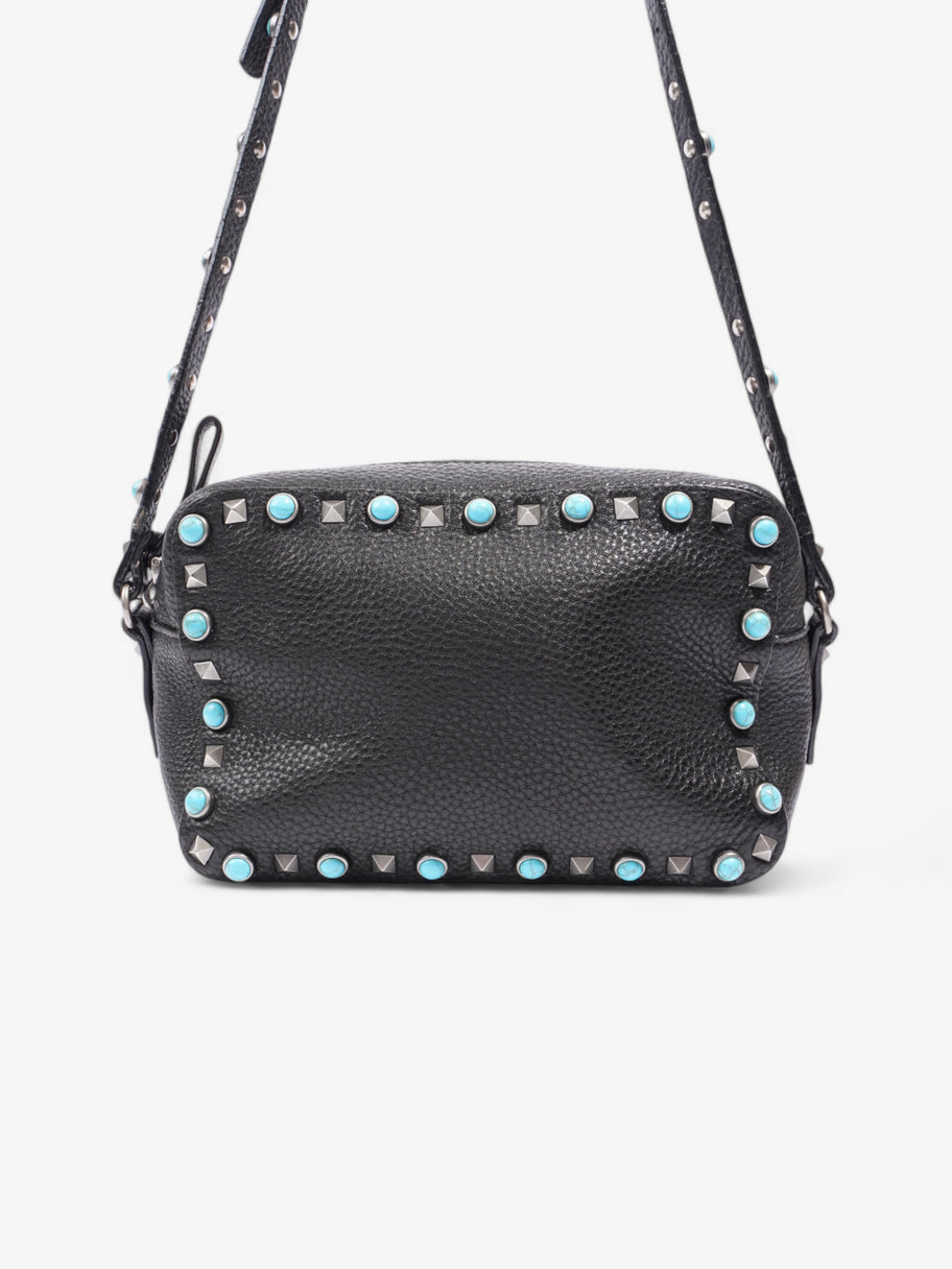 Valentino Rockstud Bag Black / Blue Leather Image 4