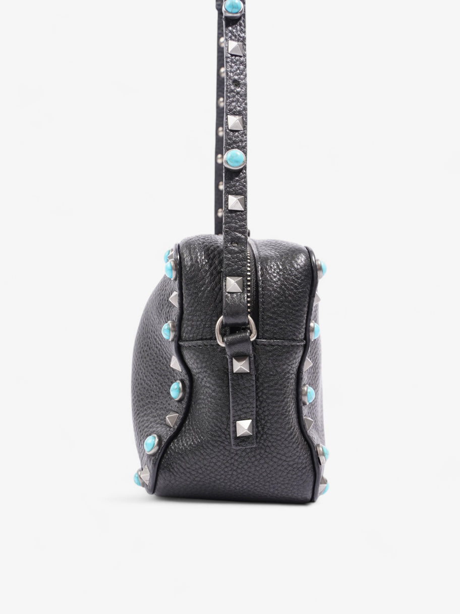 Valentino Rockstud Bag Black / Blue Leather Image 5