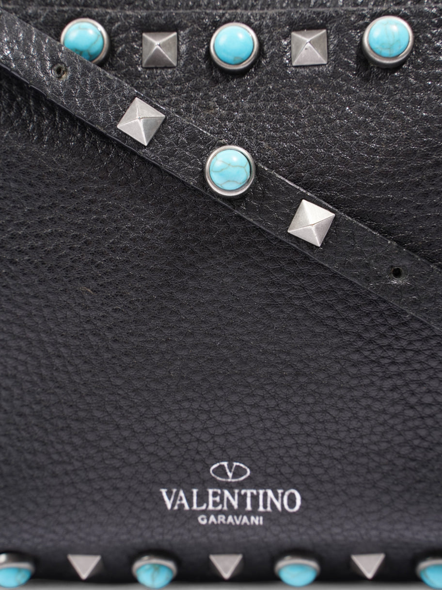 Valentino Rockstud Bag Black / Blue Leather Image 7