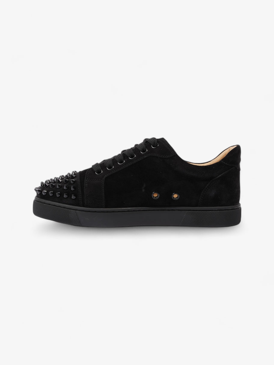 Christian Louboutin Vieira Spikes Flat Black Suede EU 38 UK 5 Image 3