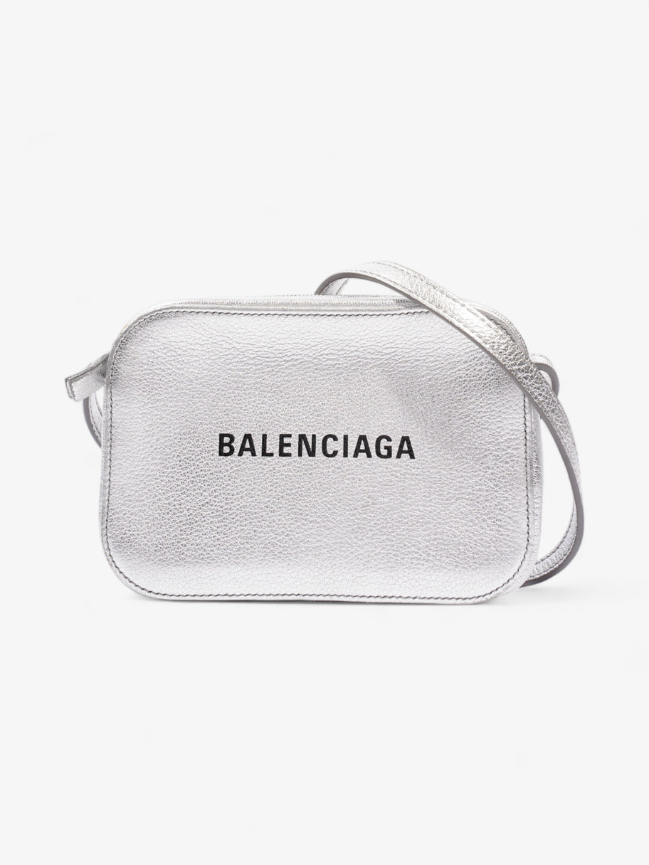 Balenciaga Camera Bag Silver Goatskin Leather XS Image 1