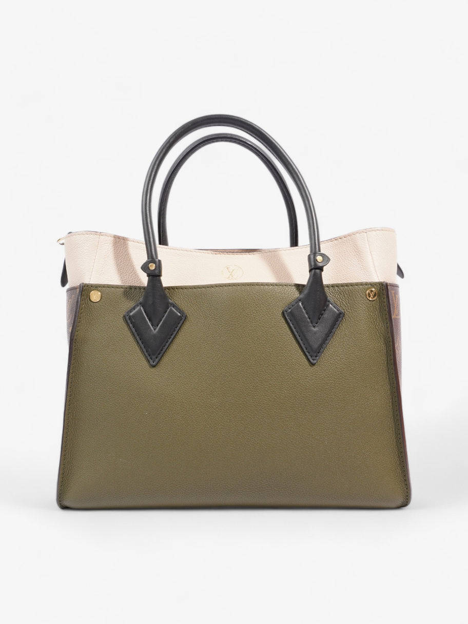 Louis Vuitton On My Side Olive Green / Cream / Monogram Leather Image 4