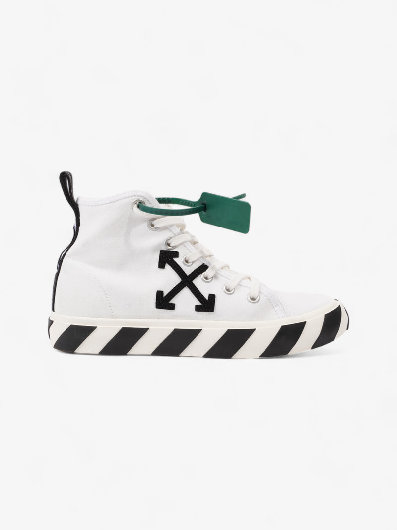  Off White Vulcanized High-top Sneakers White / Black Canvas EU 42 UK 8