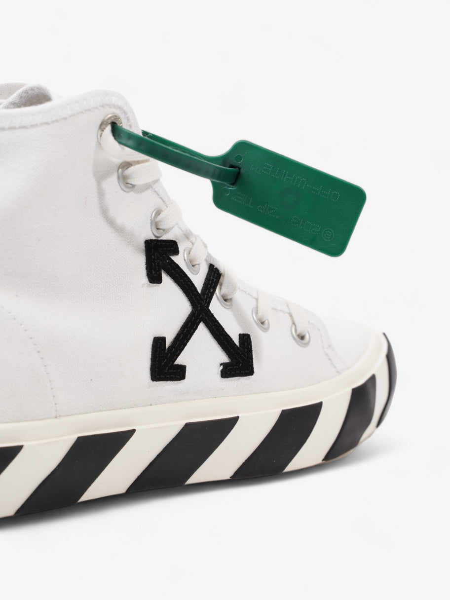 Off White Vulcanized High-top Sneakers White / Black Canvas EU 42 UK 8 Image 9