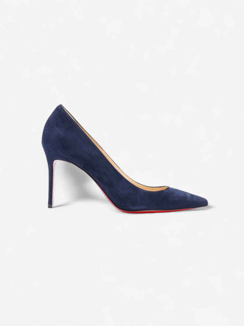  Christian Louboutin Decollete 554 85mm Marine Blue Suede EU 39 UK 6