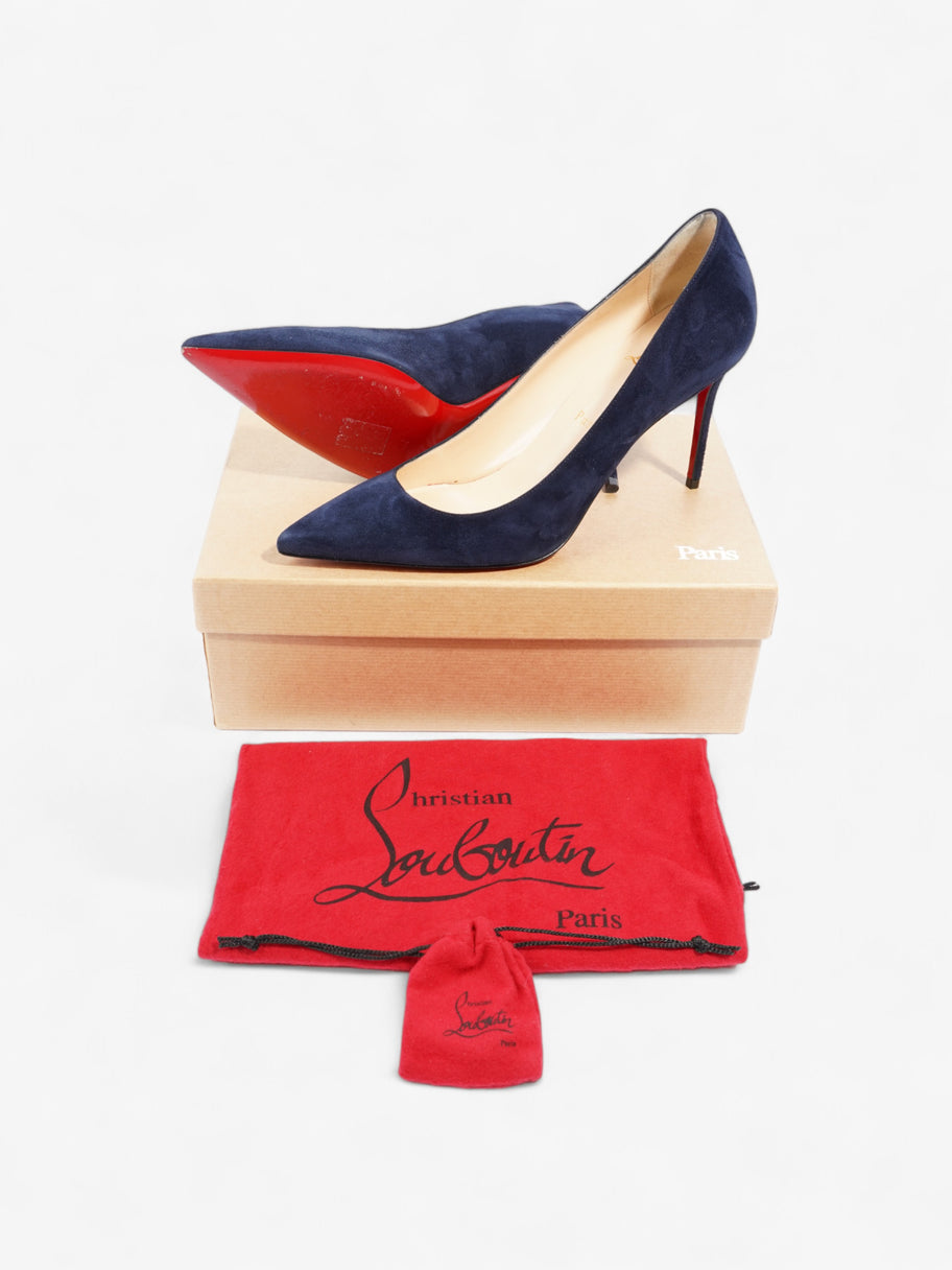 Christian Louboutin Decollete 554 85mm Marine Blue Suede EU 39 UK 6 Image 10