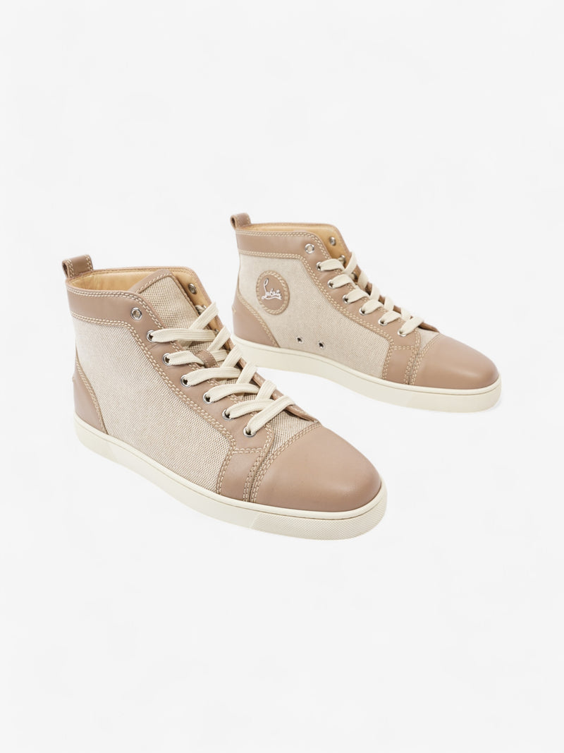  Christian Louboutin Louis High Top Nude Leather EU 43 UK 9