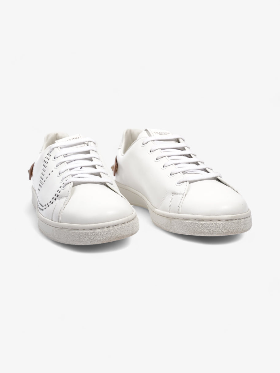 Valentino Backnet Sneakers White / Rose Gold Tab Leather EU 40 UK 7 Image 2