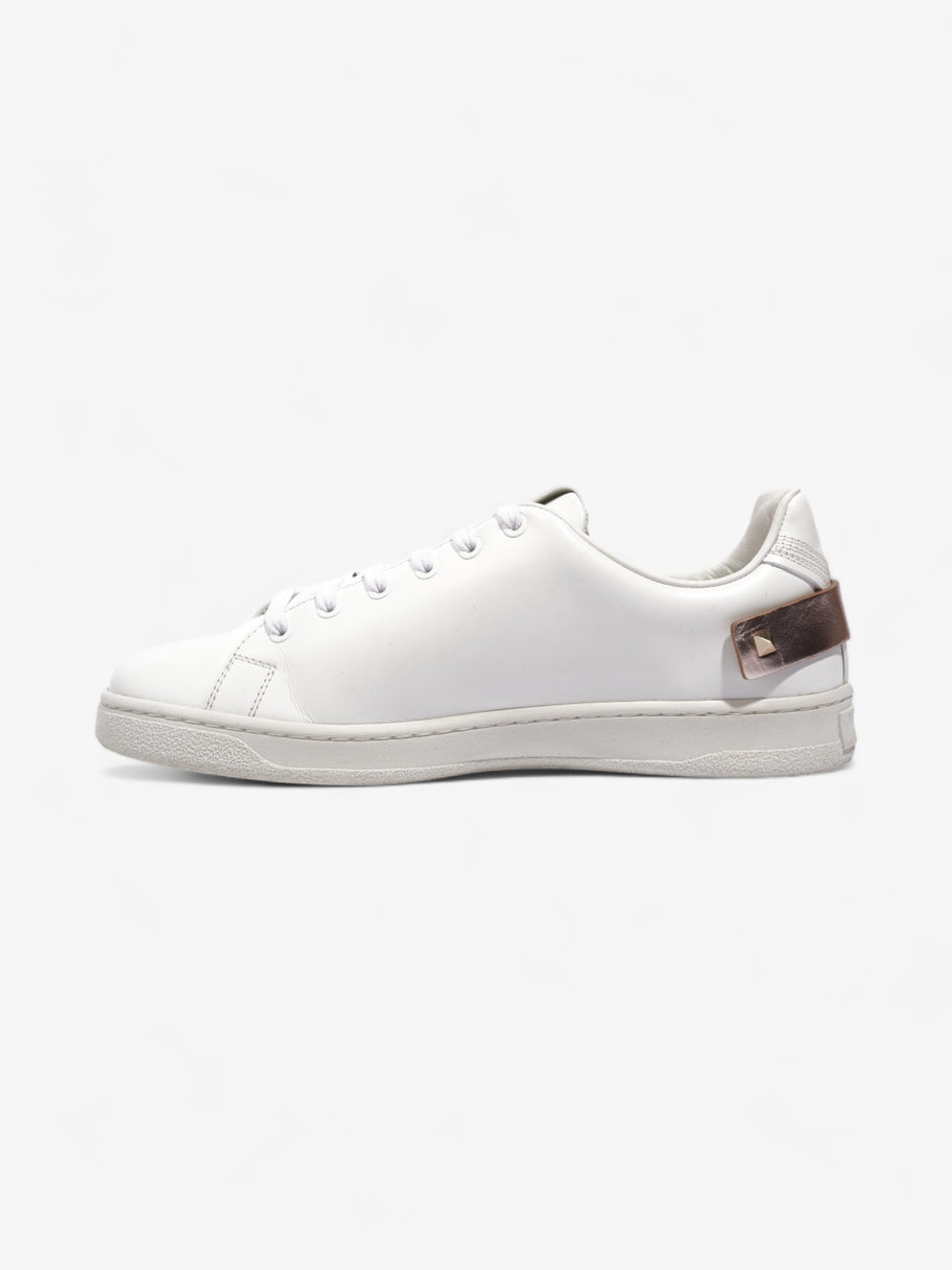 Valentino Backnet Sneakers White / Rose Gold Tab Leather EU 40 UK 7 Image 3