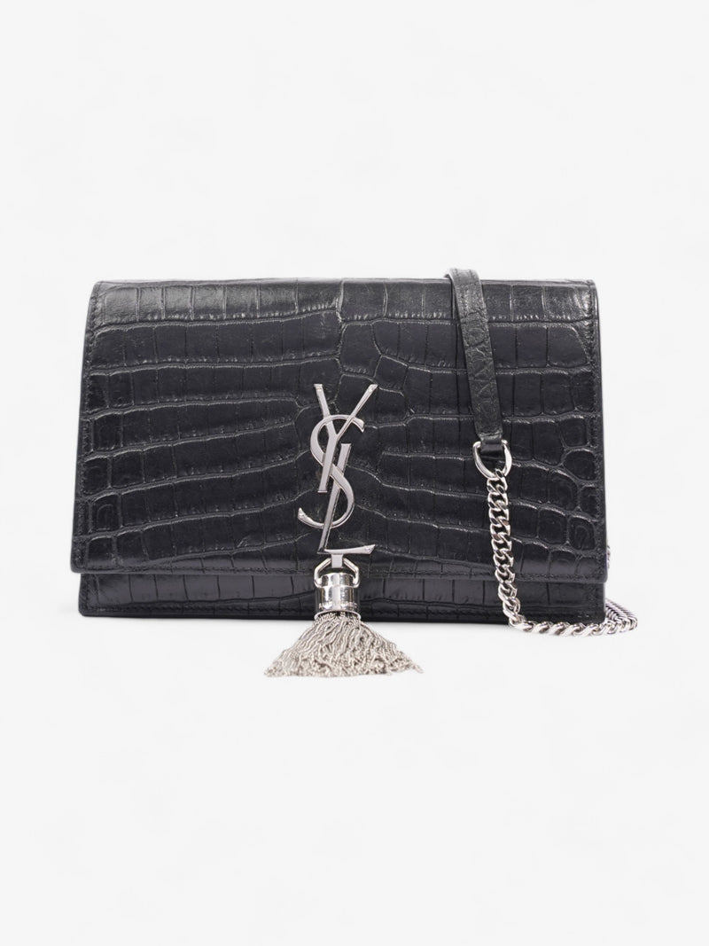  Saint Laurent Kate Tassel Bag Black Calfskin Leather Small