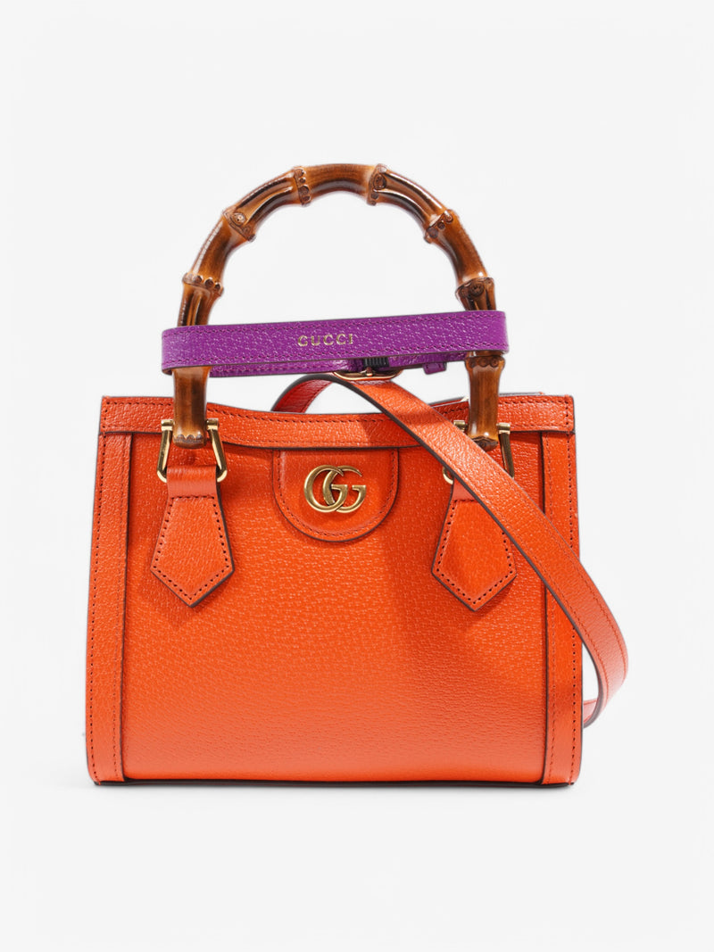  Gucci Diana Orange Leather Mini