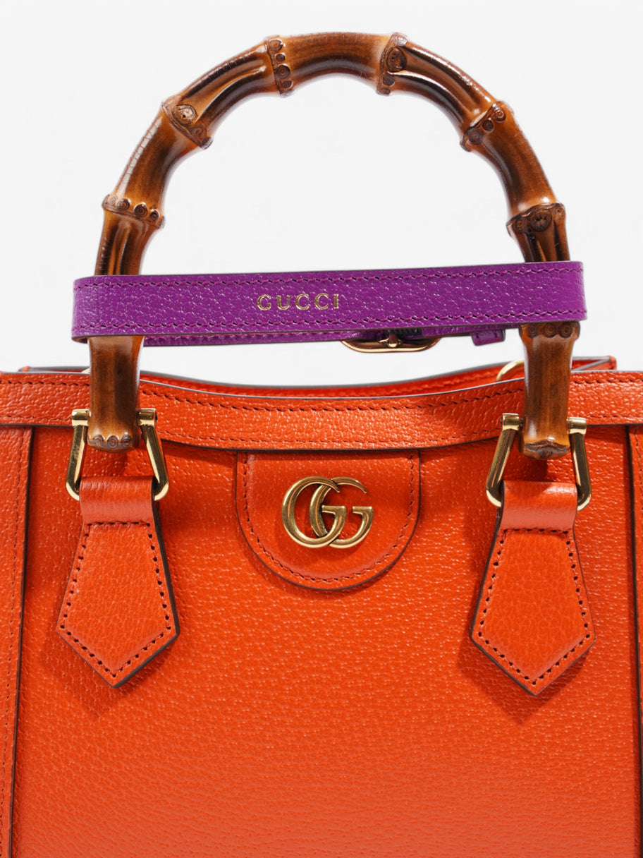 Gucci Diana Orange Leather Mini Image 7