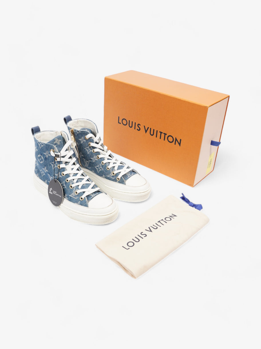 Louis Vuitton Stellar High Top Blue / White Denim EU 36 UK 3 Image 10