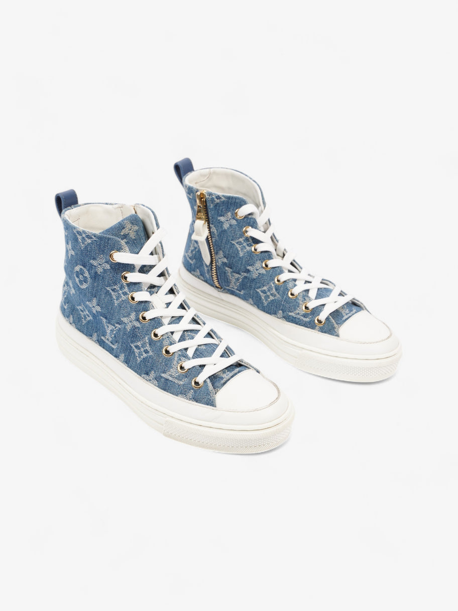 Louis Vuitton Stellar High Top Blue / White Denim EU 36 UK 3 Image 2