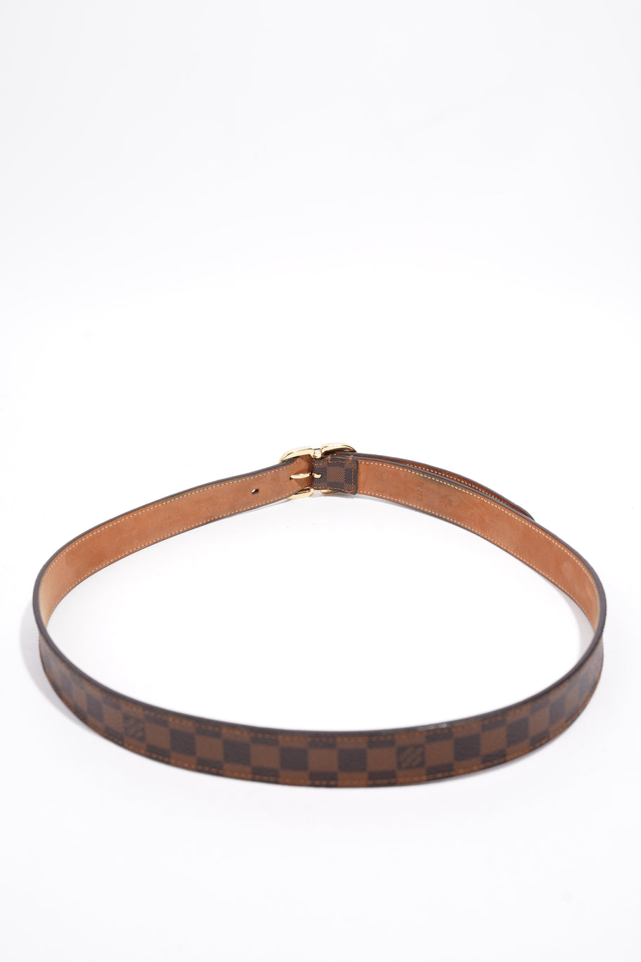 Trunk Buckle Mini Belt Damier Ebene Coated Canvas 80cm 32