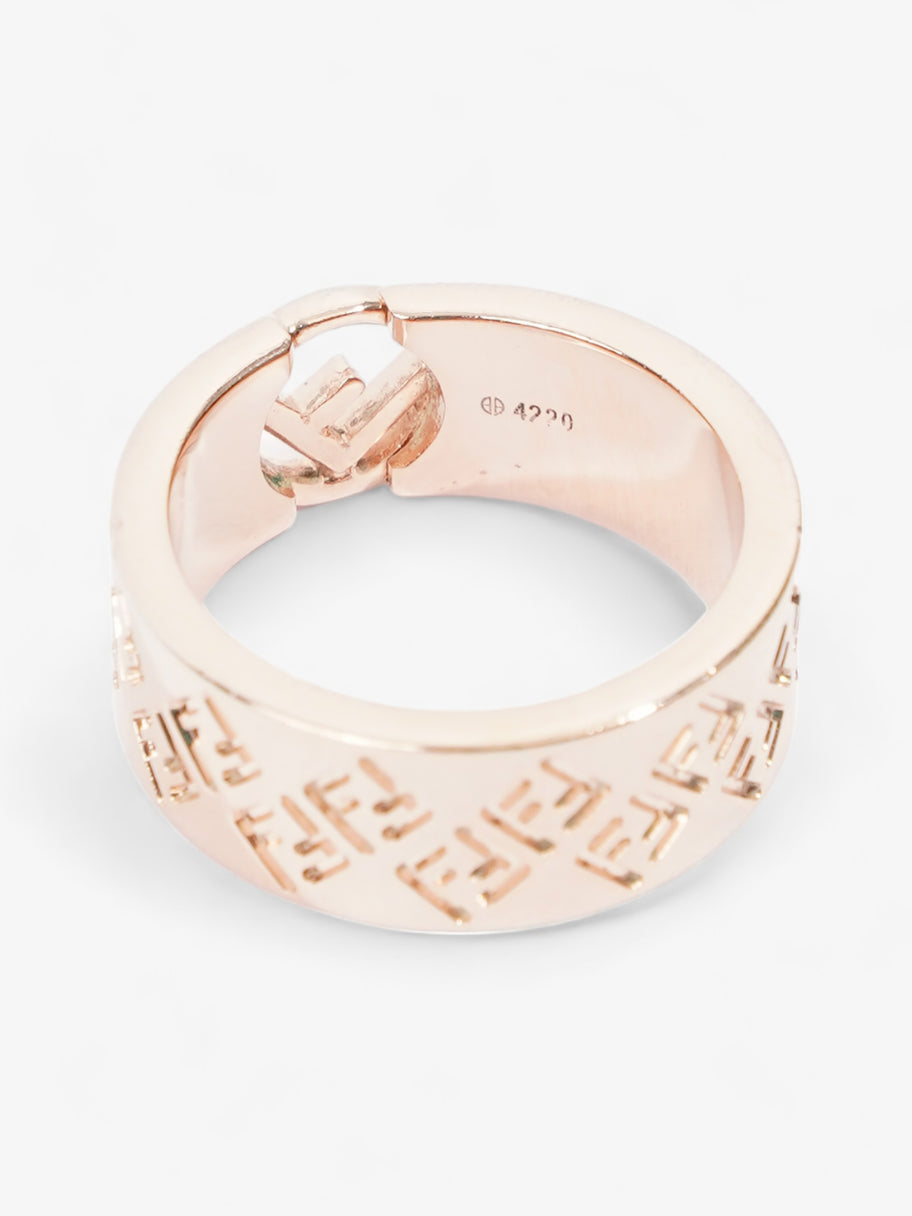 Fendi FF Ring Rose Gold Base Metal M Image 5