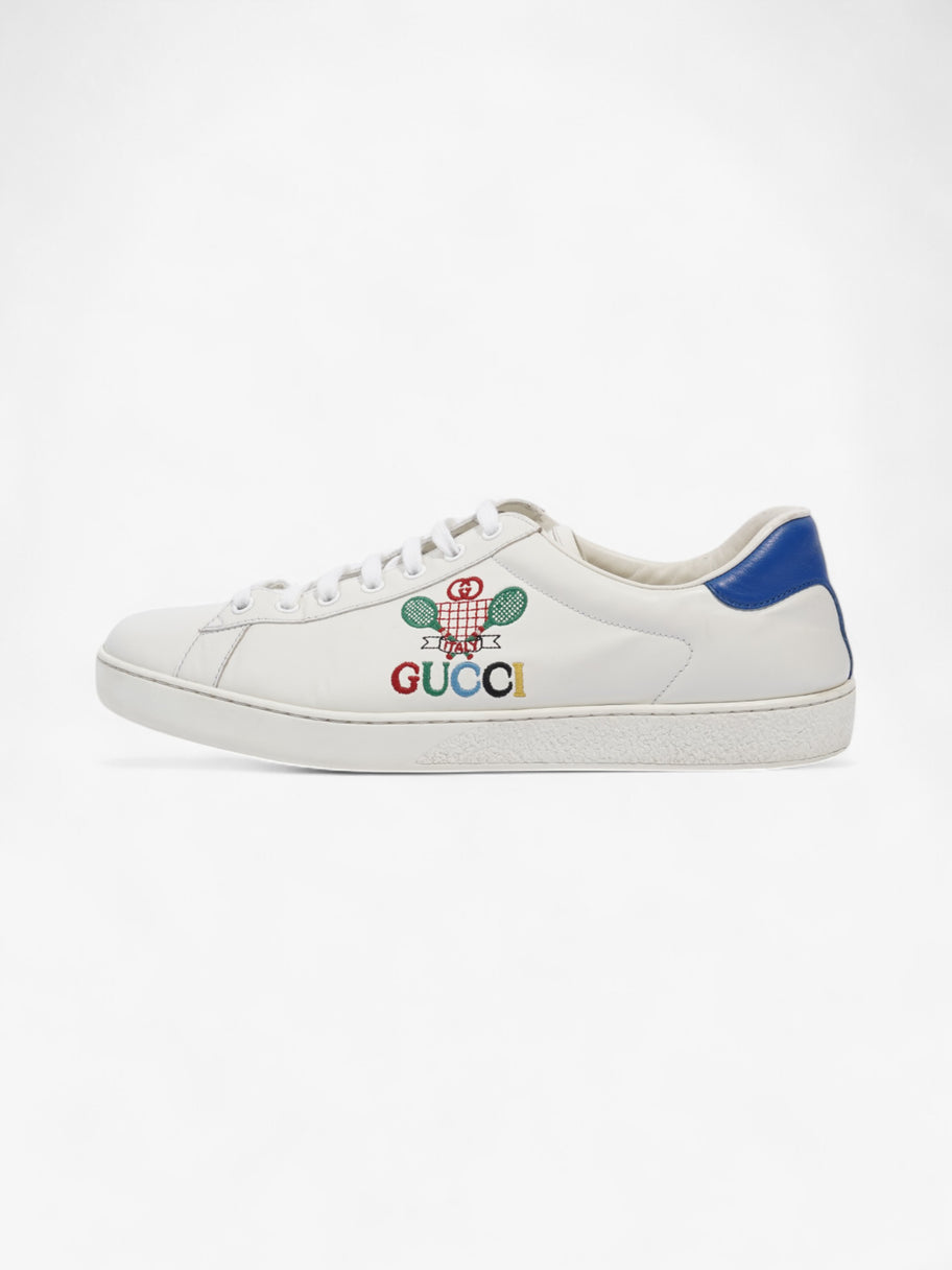 Gucci Ace Sneakers with Tennis White / Blue Leather EU 44 UK 10 Image 5