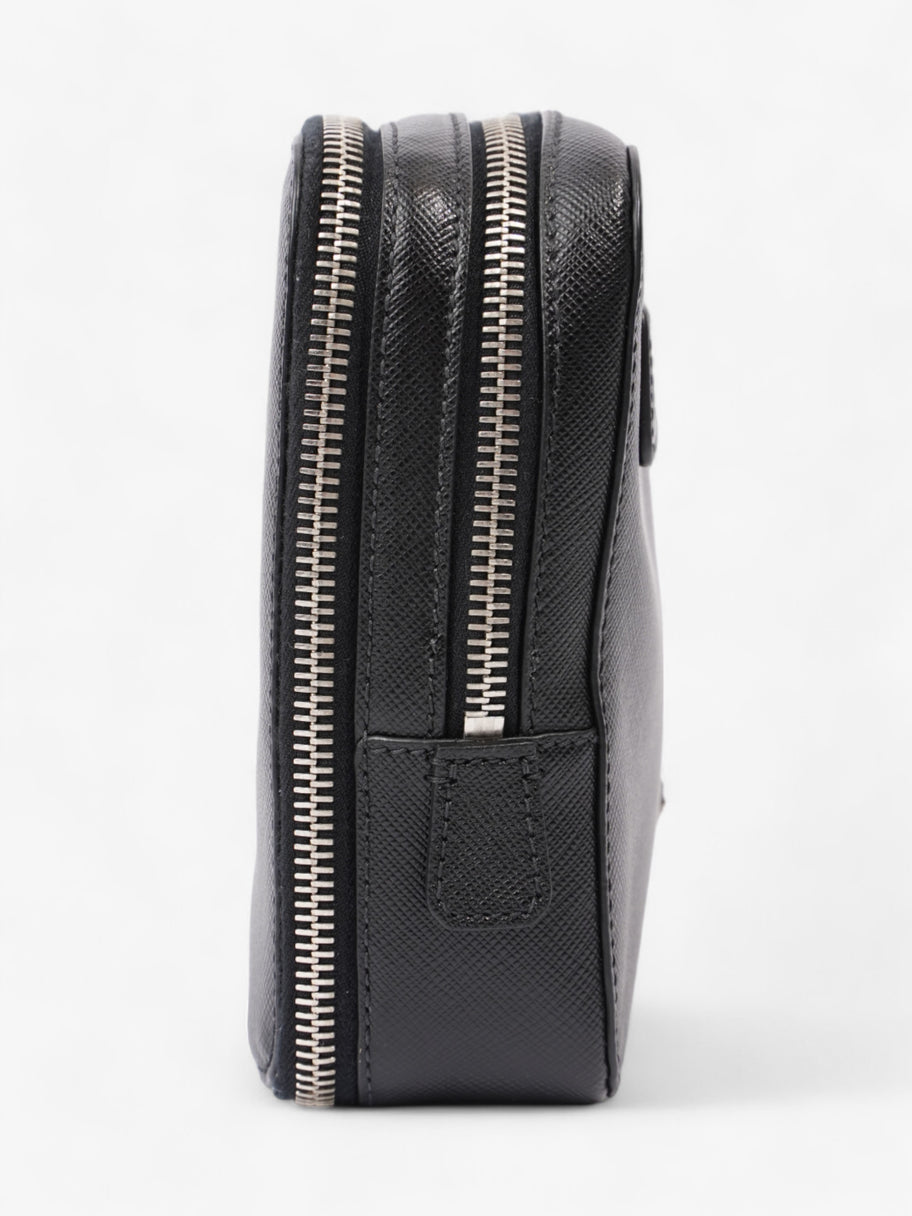 Prada Zipped Clutch Black Saffiano Leather Image 4