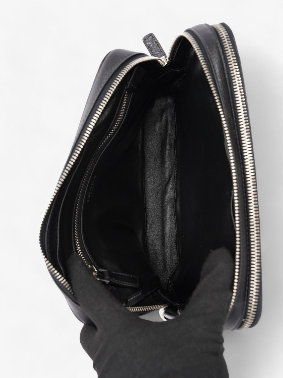 Prada Zipped Clutch Black Saffiano Leather Image 8