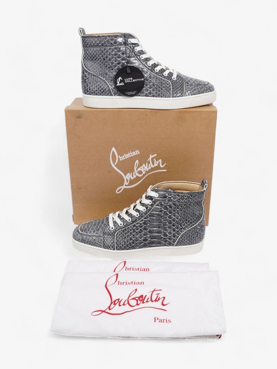 Christian Louboutin Rantus High-tops Blue / White Python EU 43 UK 9 Image 8