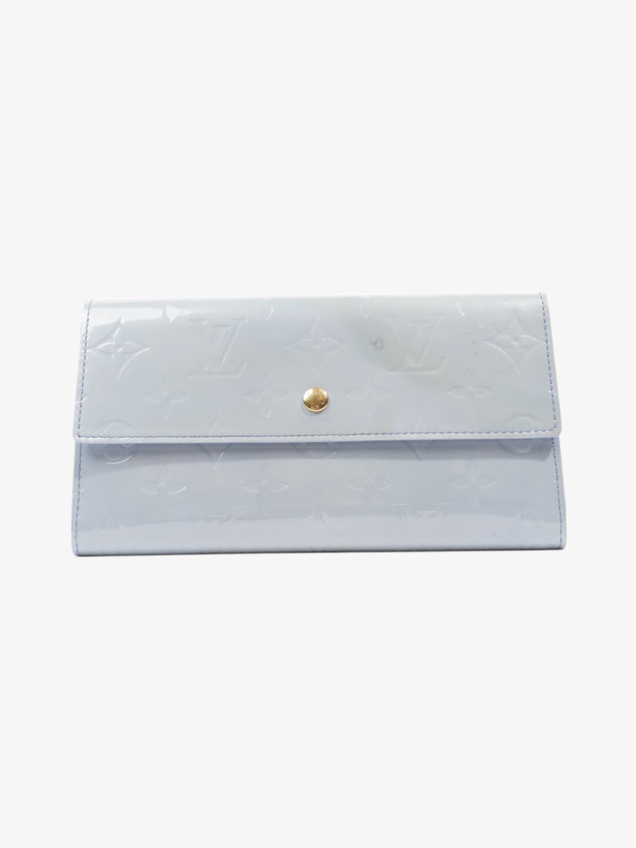 Louis Vuitton Sarah Wallet Monogram Vernis / Pale Blue Vernis Leather Image 1