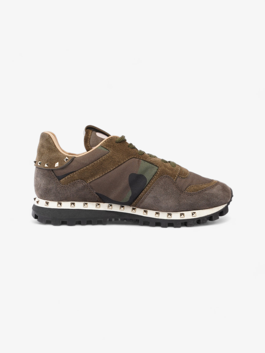 Valentino Rockstud Sneaker Khaki Camo Suede EU 36 UK 3 Image 4