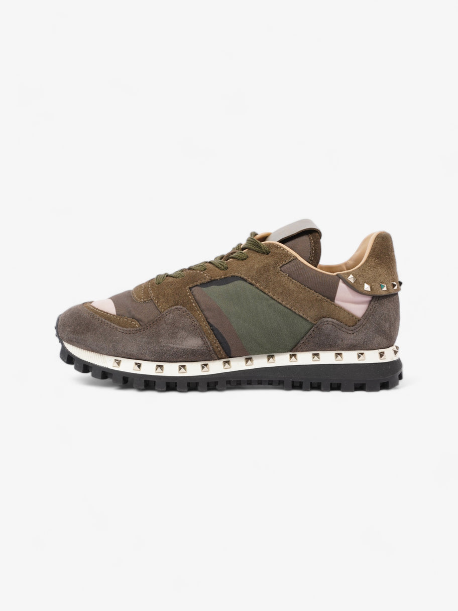 Valentino Rockstud Sneaker Khaki Camo Suede EU 36 UK 3 Image 5